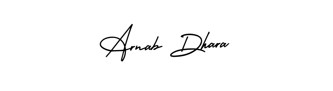 Create a beautiful signature design for name Arnab Dhara. With this signature (AmerikaSignatureDemo-Regular) fonts, you can make a handwritten signature for free. Arnab Dhara signature style 3 images and pictures png