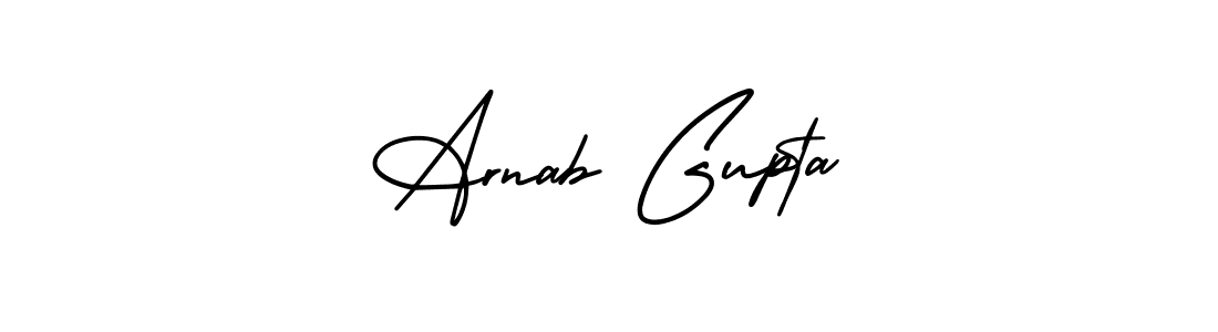 Make a beautiful signature design for name Arnab Gupta. With this signature (AmerikaSignatureDemo-Regular) style, you can create a handwritten signature for free. Arnab Gupta signature style 3 images and pictures png