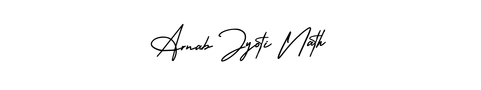 Arnab Jyoti Nath stylish signature style. Best Handwritten Sign (AmerikaSignatureDemo-Regular) for my name. Handwritten Signature Collection Ideas for my name Arnab Jyoti Nath. Arnab Jyoti Nath signature style 3 images and pictures png