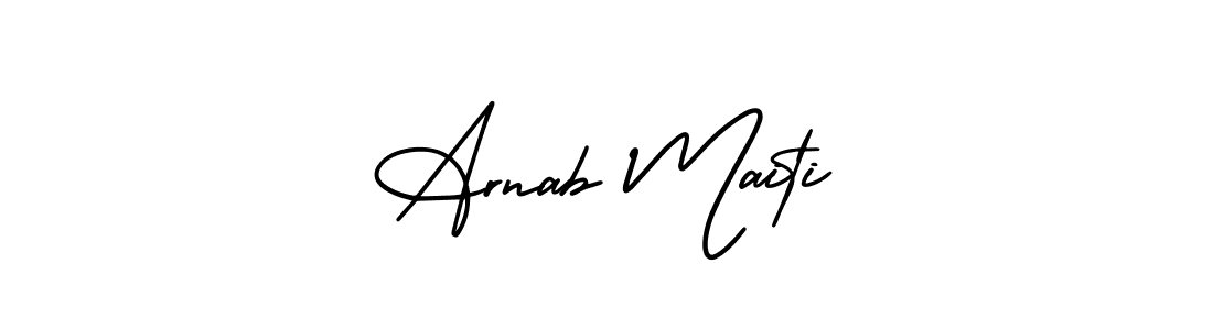 Use a signature maker to create a handwritten signature online. With this signature software, you can design (AmerikaSignatureDemo-Regular) your own signature for name Arnab Maiti. Arnab Maiti signature style 3 images and pictures png