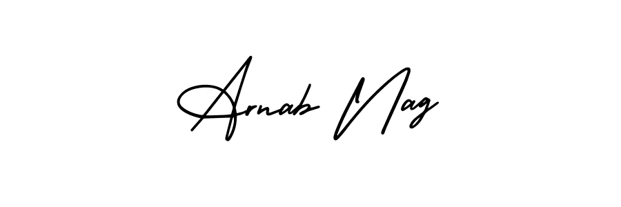 Use a signature maker to create a handwritten signature online. With this signature software, you can design (AmerikaSignatureDemo-Regular) your own signature for name Arnab Nag. Arnab Nag signature style 3 images and pictures png