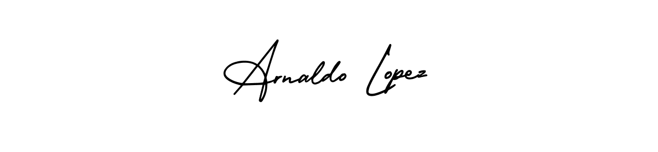 How to make Arnaldo Lopez name signature. Use AmerikaSignatureDemo-Regular style for creating short signs online. This is the latest handwritten sign. Arnaldo Lopez signature style 3 images and pictures png