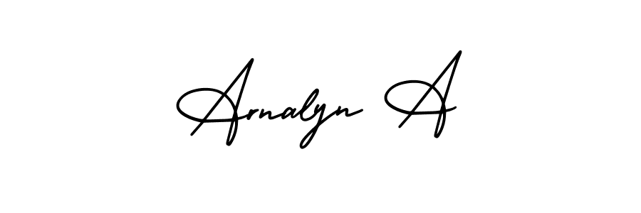Make a beautiful signature design for name Arnalyn A. Use this online signature maker to create a handwritten signature for free. Arnalyn A signature style 3 images and pictures png