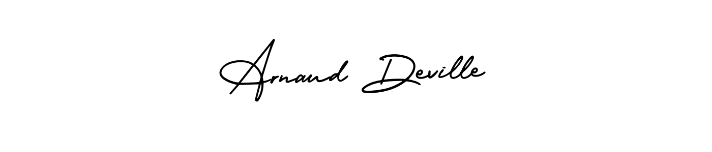 Design your own signature with our free online signature maker. With this signature software, you can create a handwritten (AmerikaSignatureDemo-Regular) signature for name Arnaud Deville. Arnaud Deville signature style 3 images and pictures png