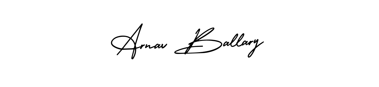 Create a beautiful signature design for name Arnav Ballary. With this signature (AmerikaSignatureDemo-Regular) fonts, you can make a handwritten signature for free. Arnav Ballary signature style 3 images and pictures png