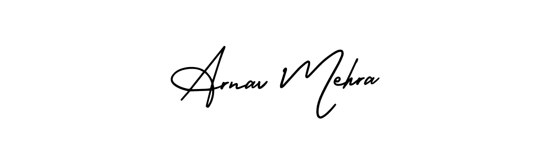 Design your own signature with our free online signature maker. With this signature software, you can create a handwritten (AmerikaSignatureDemo-Regular) signature for name Arnav Mehra. Arnav Mehra signature style 3 images and pictures png