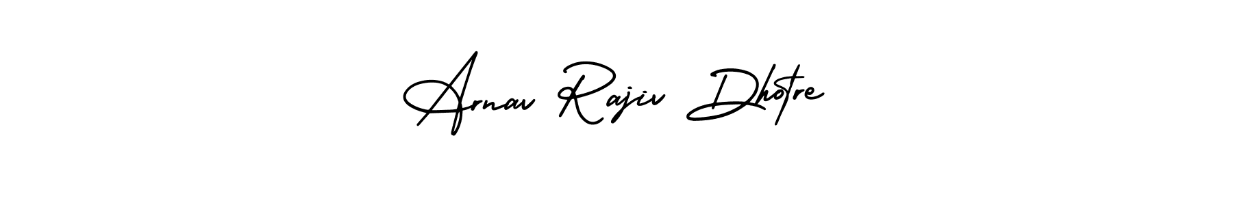 AmerikaSignatureDemo-Regular is a professional signature style that is perfect for those who want to add a touch of class to their signature. It is also a great choice for those who want to make their signature more unique. Get Arnav Rajiv Dhotre name to fancy signature for free. Arnav Rajiv Dhotre signature style 3 images and pictures png