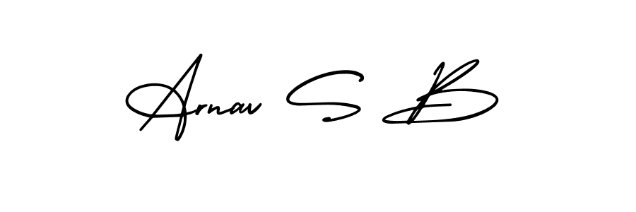 It looks lik you need a new signature style for name Arnav S B. Design unique handwritten (AmerikaSignatureDemo-Regular) signature with our free signature maker in just a few clicks. Arnav S B signature style 3 images and pictures png