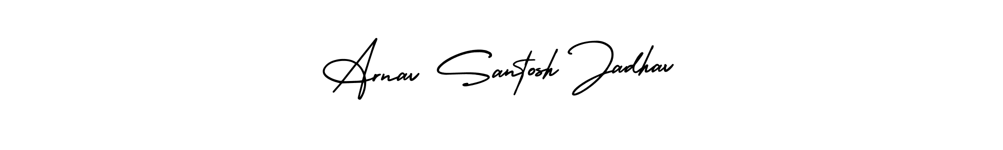 It looks lik you need a new signature style for name Arnav Santosh Jadhav. Design unique handwritten (AmerikaSignatureDemo-Regular) signature with our free signature maker in just a few clicks. Arnav Santosh Jadhav signature style 3 images and pictures png