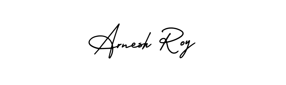 Also You can easily find your signature by using the search form. We will create Arnesh Roy name handwritten signature images for you free of cost using AmerikaSignatureDemo-Regular sign style. Arnesh Roy signature style 3 images and pictures png