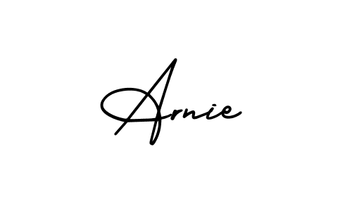 Make a beautiful signature design for name Arnie. With this signature (AmerikaSignatureDemo-Regular) style, you can create a handwritten signature for free. Arnie signature style 3 images and pictures png