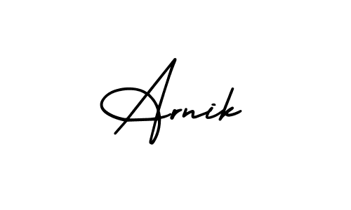 How to make Arnik signature? AmerikaSignatureDemo-Regular is a professional autograph style. Create handwritten signature for Arnik name. Arnik signature style 3 images and pictures png