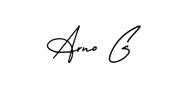 Create a beautiful signature design for name Arno G. With this signature (AmerikaSignatureDemo-Regular) fonts, you can make a handwritten signature for free. Arno G signature style 3 images and pictures png
