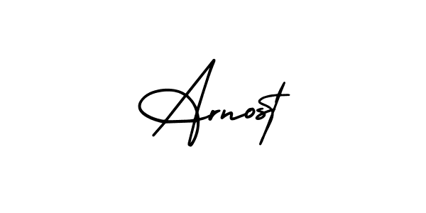 Make a beautiful signature design for name Arnost. With this signature (AmerikaSignatureDemo-Regular) style, you can create a handwritten signature for free. Arnost signature style 3 images and pictures png