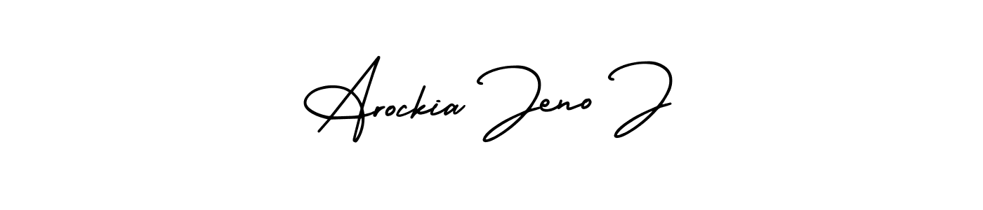 See photos of Arockia Jeno J official signature by Spectra . Check more albums & portfolios. Read reviews & check more about AmerikaSignatureDemo-Regular font. Arockia Jeno J signature style 3 images and pictures png
