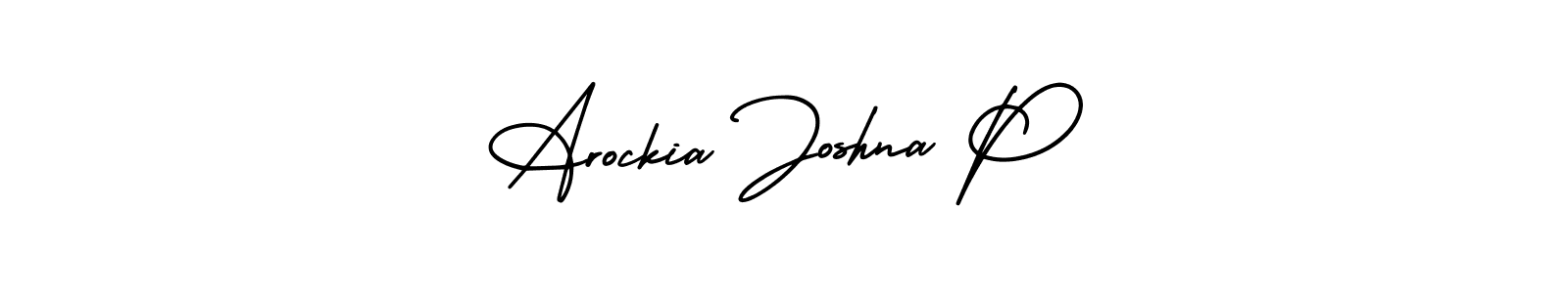 Design your own signature with our free online signature maker. With this signature software, you can create a handwritten (AmerikaSignatureDemo-Regular) signature for name Arockia Joshna P. Arockia Joshna P signature style 3 images and pictures png