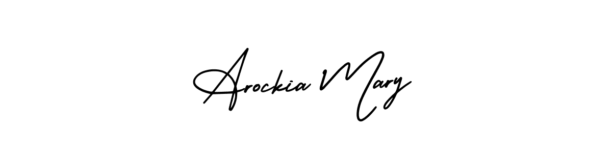 Also we have Arockia Mary name is the best signature style. Create professional handwritten signature collection using AmerikaSignatureDemo-Regular autograph style. Arockia Mary signature style 3 images and pictures png