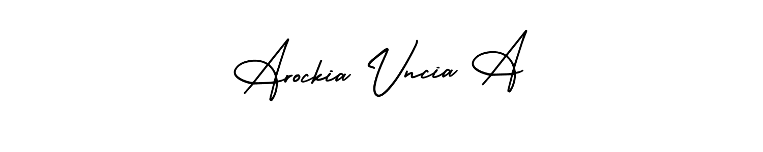 Check out images of Autograph of Arockia Vncia A name. Actor Arockia Vncia A Signature Style. AmerikaSignatureDemo-Regular is a professional sign style online. Arockia Vncia A signature style 3 images and pictures png