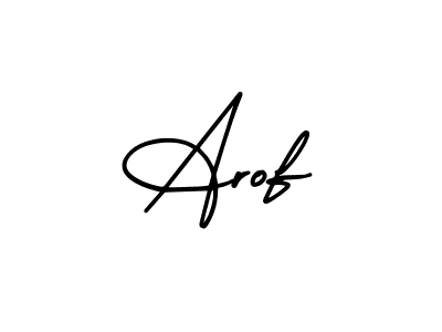 Arof stylish signature style. Best Handwritten Sign (AmerikaSignatureDemo-Regular) for my name. Handwritten Signature Collection Ideas for my name Arof. Arof signature style 3 images and pictures png