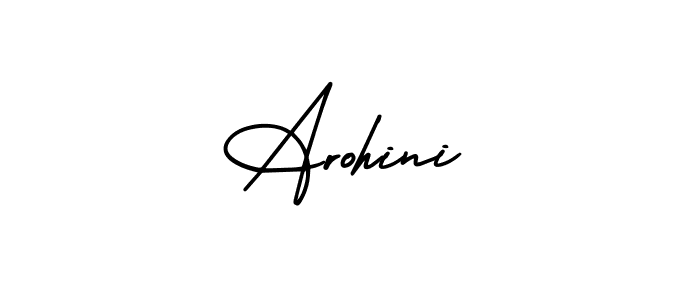 Design your own signature with our free online signature maker. With this signature software, you can create a handwritten (AmerikaSignatureDemo-Regular) signature for name Arohini. Arohini signature style 3 images and pictures png