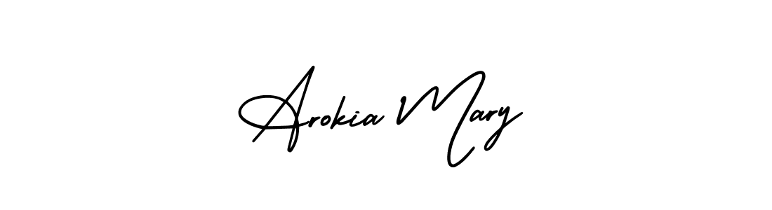 AmerikaSignatureDemo-Regular is a professional signature style that is perfect for those who want to add a touch of class to their signature. It is also a great choice for those who want to make their signature more unique. Get Arokia Mary name to fancy signature for free. Arokia Mary signature style 3 images and pictures png