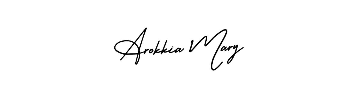 Design your own signature with our free online signature maker. With this signature software, you can create a handwritten (AmerikaSignatureDemo-Regular) signature for name Arokkia Mary. Arokkia Mary signature style 3 images and pictures png