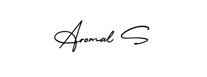 Once you've used our free online signature maker to create your best signature AmerikaSignatureDemo-Regular style, it's time to enjoy all of the benefits that Aromal S name signing documents. Aromal S signature style 3 images and pictures png
