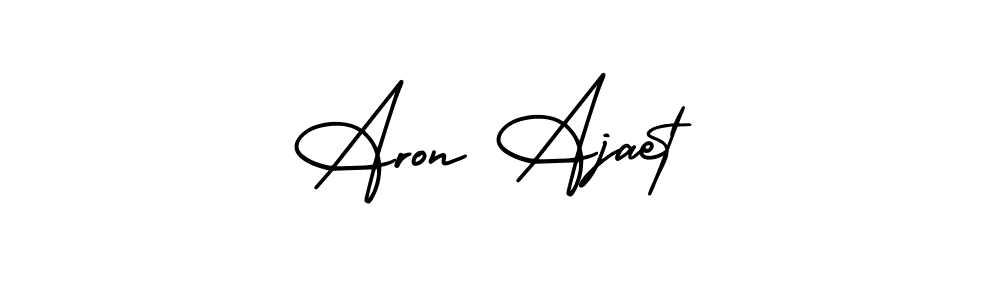 if you are searching for the best signature style for your name Aron Ajaet. so please give up your signature search. here we have designed multiple signature styles  using AmerikaSignatureDemo-Regular. Aron Ajaet signature style 3 images and pictures png