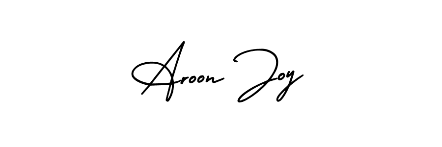 How to make Aroon Joy signature? AmerikaSignatureDemo-Regular is a professional autograph style. Create handwritten signature for Aroon Joy name. Aroon Joy signature style 3 images and pictures png