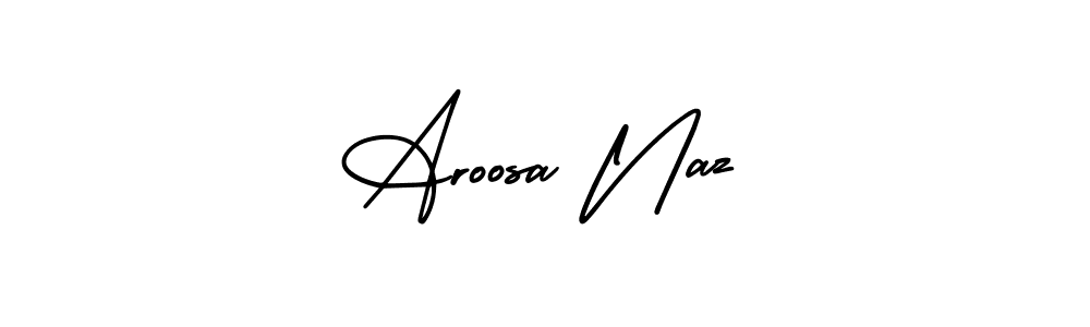 This is the best signature style for the Aroosa Naz name. Also you like these signature font (AmerikaSignatureDemo-Regular). Mix name signature. Aroosa Naz signature style 3 images and pictures png
