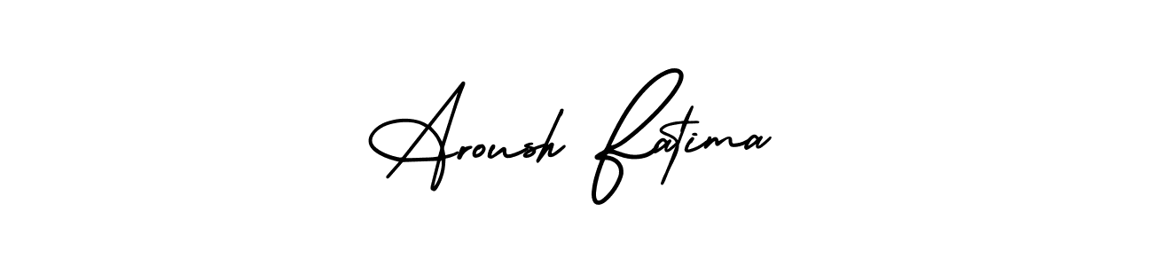 See photos of Aroush Fatima official signature by Spectra . Check more albums & portfolios. Read reviews & check more about AmerikaSignatureDemo-Regular font. Aroush Fatima signature style 3 images and pictures png