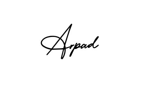 Create a beautiful signature design for name Arpad. With this signature (AmerikaSignatureDemo-Regular) fonts, you can make a handwritten signature for free. Arpad signature style 3 images and pictures png