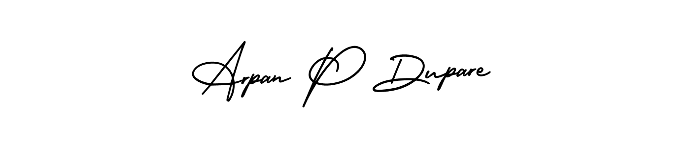 Here are the top 10 professional signature styles for the name Arpan P Dupare. These are the best autograph styles you can use for your name. Arpan P Dupare signature style 3 images and pictures png