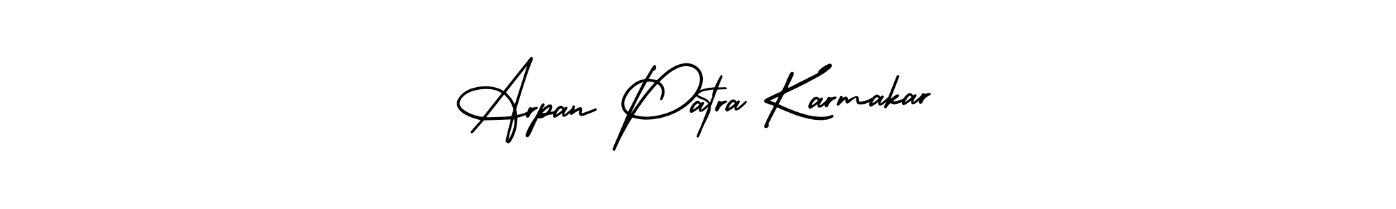 It looks lik you need a new signature style for name Arpan Patra Karmakar. Design unique handwritten (AmerikaSignatureDemo-Regular) signature with our free signature maker in just a few clicks. Arpan Patra Karmakar signature style 3 images and pictures png