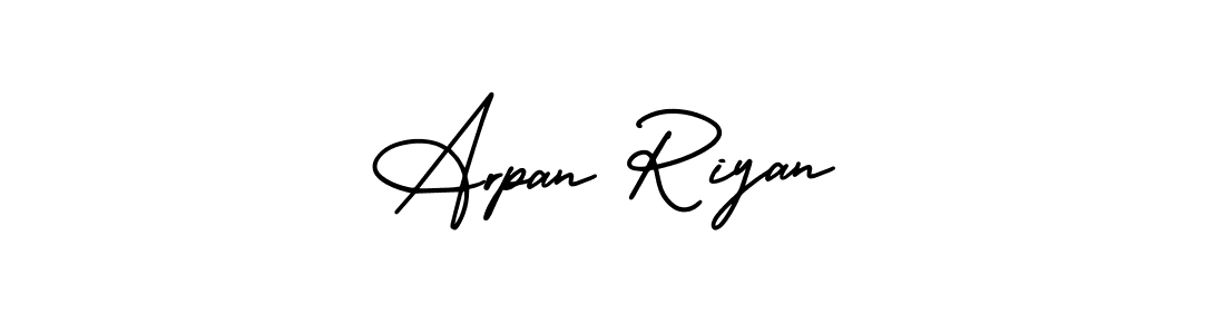 How to make Arpan Riyan signature? AmerikaSignatureDemo-Regular is a professional autograph style. Create handwritten signature for Arpan Riyan name. Arpan Riyan signature style 3 images and pictures png