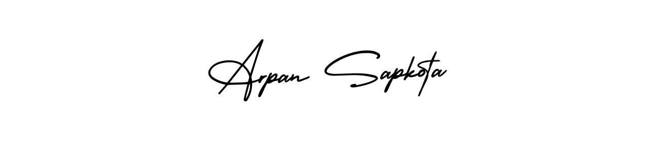 Use a signature maker to create a handwritten signature online. With this signature software, you can design (AmerikaSignatureDemo-Regular) your own signature for name Arpan Sapkota. Arpan Sapkota signature style 3 images and pictures png