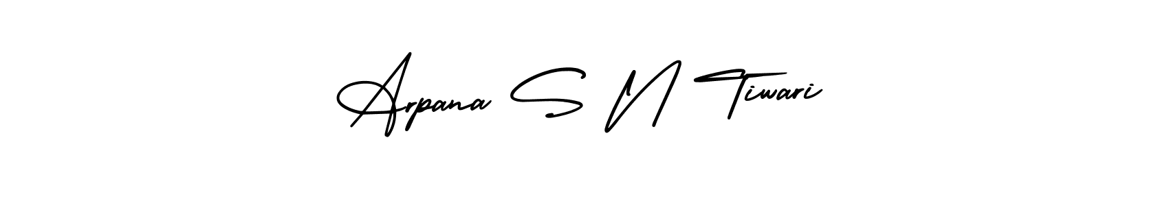 Use a signature maker to create a handwritten signature online. With this signature software, you can design (AmerikaSignatureDemo-Regular) your own signature for name Arpana S N Tiwari. Arpana S N Tiwari signature style 3 images and pictures png