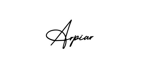 How to make Arpiar signature? AmerikaSignatureDemo-Regular is a professional autograph style. Create handwritten signature for Arpiar name. Arpiar signature style 3 images and pictures png