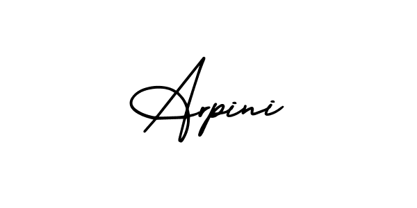 How to make Arpini name signature. Use AmerikaSignatureDemo-Regular style for creating short signs online. This is the latest handwritten sign. Arpini signature style 3 images and pictures png