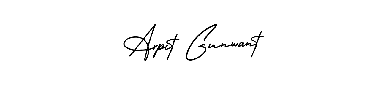 Also You can easily find your signature by using the search form. We will create Arpit Gunwant name handwritten signature images for you free of cost using AmerikaSignatureDemo-Regular sign style. Arpit Gunwant signature style 3 images and pictures png