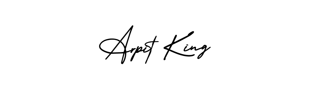 How to Draw Arpit King signature style? AmerikaSignatureDemo-Regular is a latest design signature styles for name Arpit King. Arpit King signature style 3 images and pictures png