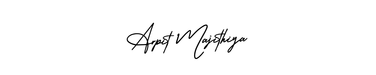 It looks lik you need a new signature style for name Arpit Majithiya. Design unique handwritten (AmerikaSignatureDemo-Regular) signature with our free signature maker in just a few clicks. Arpit Majithiya signature style 3 images and pictures png