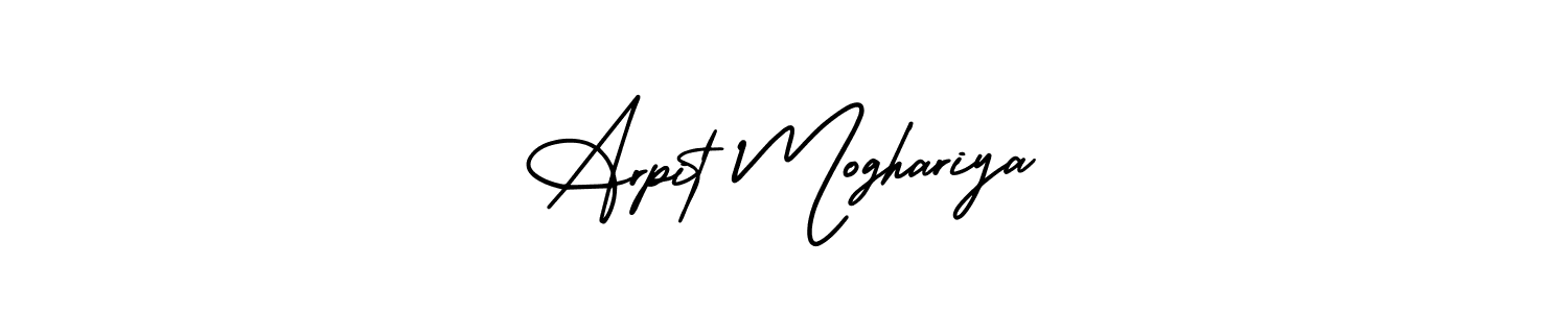 Create a beautiful signature design for name Arpit Moghariya. With this signature (AmerikaSignatureDemo-Regular) fonts, you can make a handwritten signature for free. Arpit Moghariya signature style 3 images and pictures png