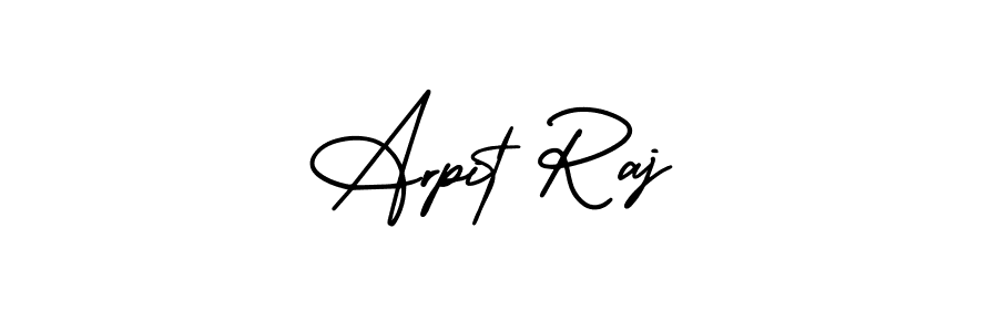 Arpit Raj stylish signature style. Best Handwritten Sign (AmerikaSignatureDemo-Regular) for my name. Handwritten Signature Collection Ideas for my name Arpit Raj. Arpit Raj signature style 3 images and pictures png