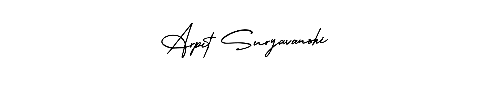 Use a signature maker to create a handwritten signature online. With this signature software, you can design (AmerikaSignatureDemo-Regular) your own signature for name Arpit Suryavanshi. Arpit Suryavanshi signature style 3 images and pictures png