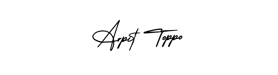 Create a beautiful signature design for name Arpit Toppo. With this signature (AmerikaSignatureDemo-Regular) fonts, you can make a handwritten signature for free. Arpit Toppo signature style 3 images and pictures png