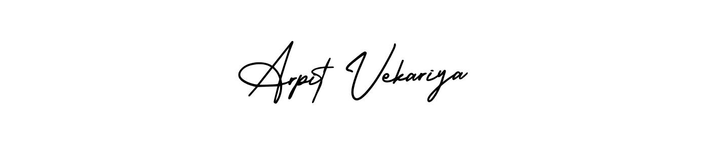 Also we have Arpit Vekariya name is the best signature style. Create professional handwritten signature collection using AmerikaSignatureDemo-Regular autograph style. Arpit Vekariya signature style 3 images and pictures png