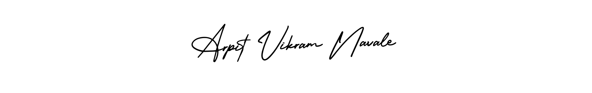 How to Draw Arpit Vikram Navale signature style? AmerikaSignatureDemo-Regular is a latest design signature styles for name Arpit Vikram Navale. Arpit Vikram Navale signature style 3 images and pictures png