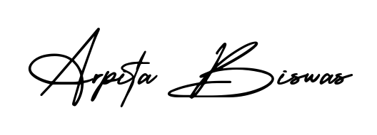 Stand out with a creative autograph for Arpita Biswas. The AmerikaSignatureDemo-Regular styling blends modern aesthetics with classic signature flourishes. Arpita Biswas signature style 3 images and pictures png