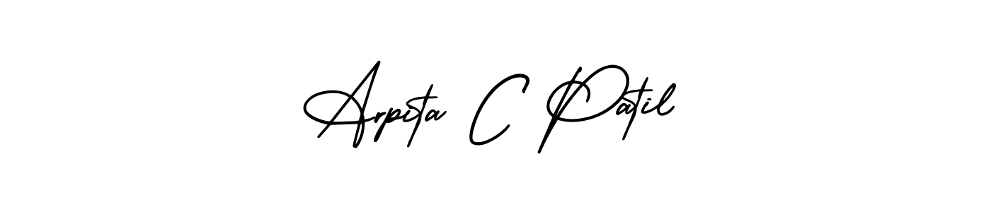 Make a beautiful signature design for name Arpita C Patil. With this signature (AmerikaSignatureDemo-Regular) style, you can create a handwritten signature for free. Arpita C Patil signature style 3 images and pictures png